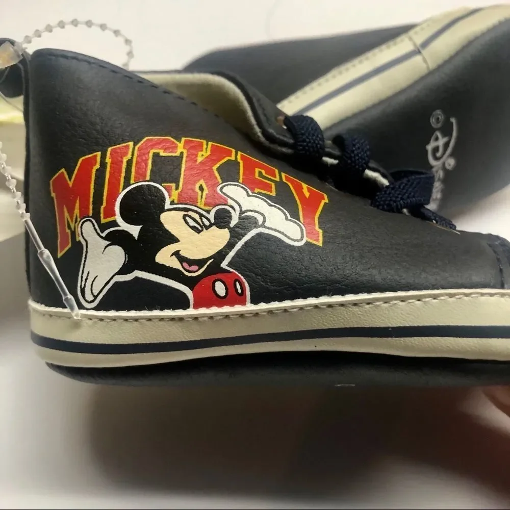 🔑5/$30 Disney Baby Infant Shoes Mickey Mouse NWT